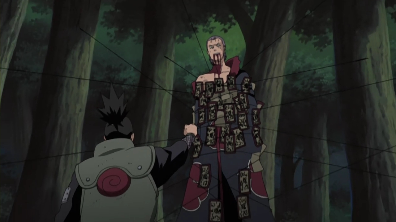 Hidan Caught by Shikamaru